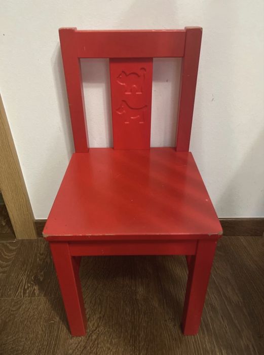 Krzesło Kritter Ikea czerwone