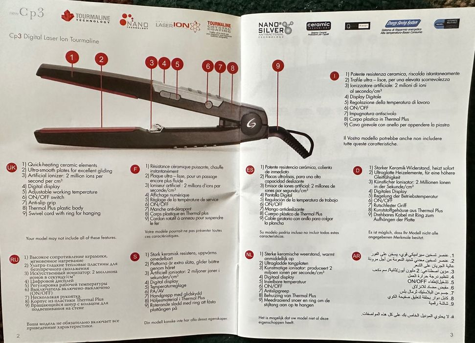 Професійний утюжок /випрямляч для волосся Gamma CP3 Ceramic Tourmaline