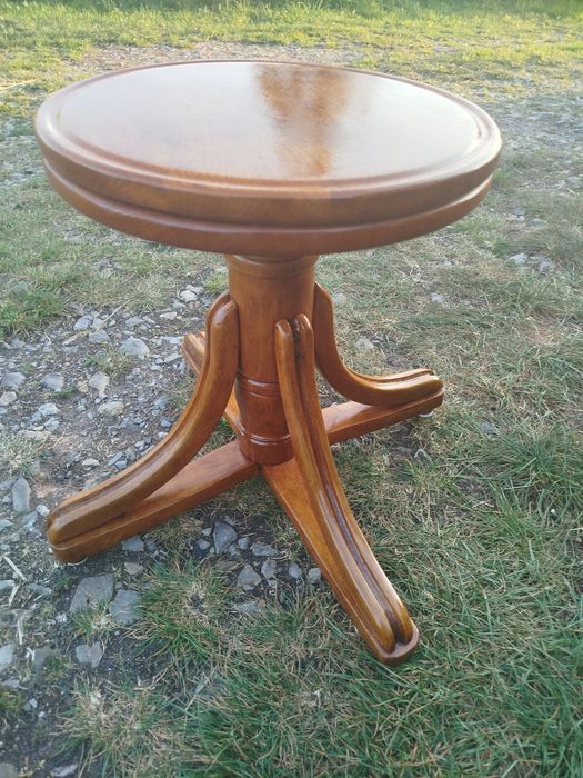 Rarytas Piękny Taboret stołek regulowany Loft  Vintage Antyk