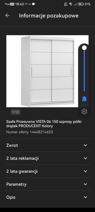Szafa dwudrzwiowa