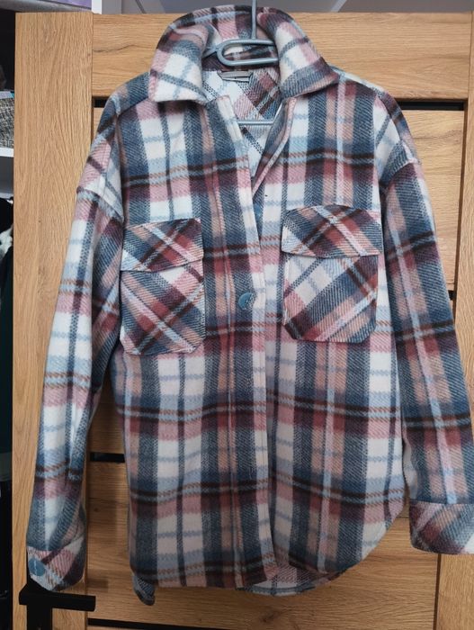 Bluza w kratę na guziki