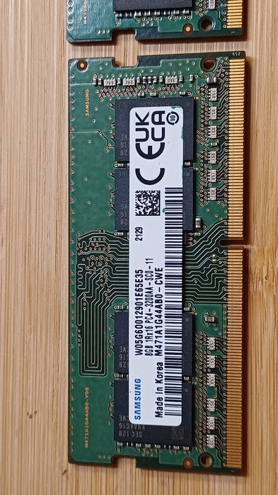 SDRAM 16GB 2x8GB DDR4 Samsung, sprawdzone