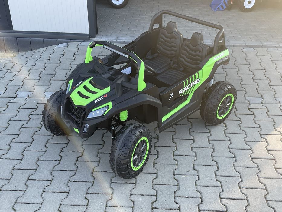 Auto na akumulator 2-osobowy Mega Duży Buggy A032 4x200 Watt zielony