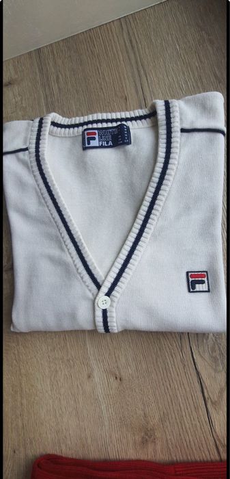 Тенісний чоловічий кардиган FILA White Line 46-48 розмір