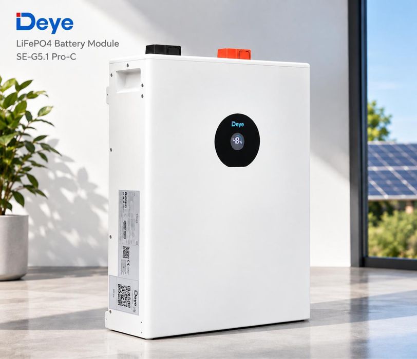Deye SE-F5-C 5 кВт·год 51.2В 100Ah — LiFePO4 акумулятор