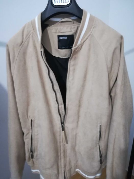 Casaco Bershka bege