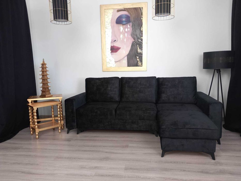 Narożnik Senator f-cja spania + dwa  pojemniki na pościel