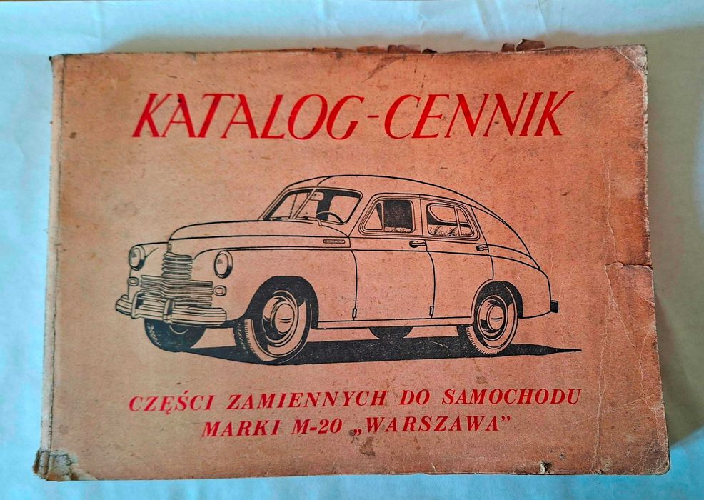 Katalog części  samochodu FSO Warszawa z 1958 roku