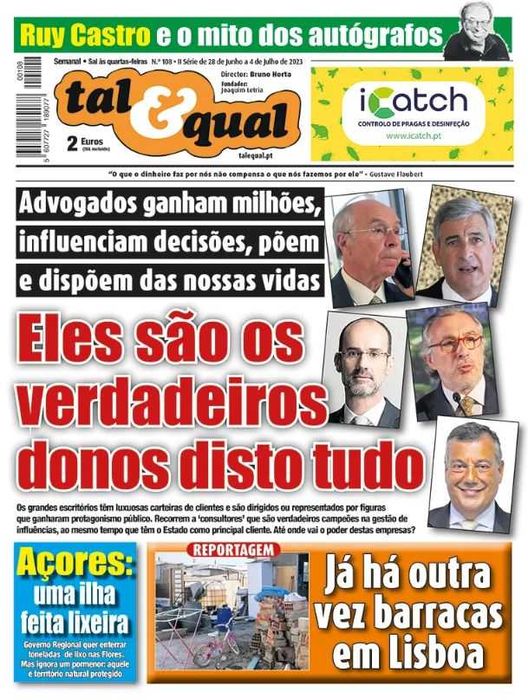 8 Jornais Tal & Qual de 2022/23 e 24  NOVOS (lote 1)
