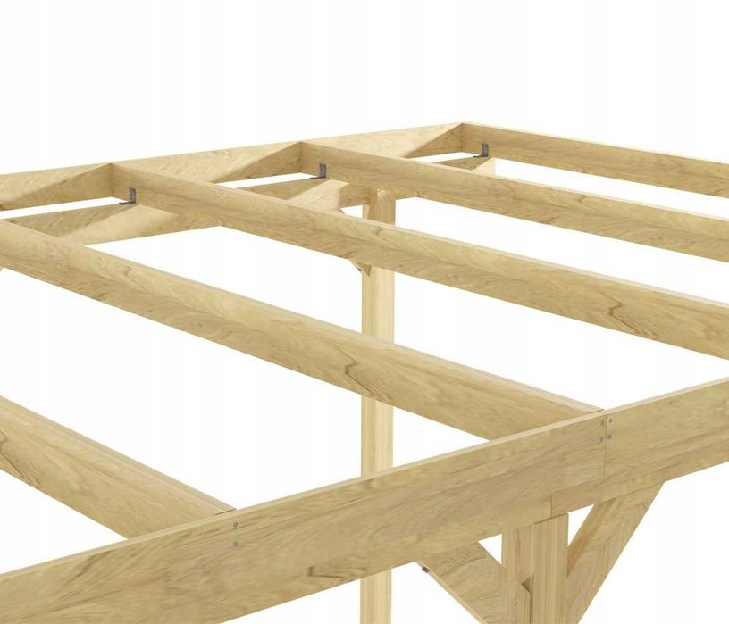 Wiata garażowa, zadaszenie, carport 300x500x210cm z dachem transport gratis