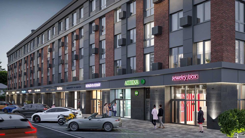 Комерційне приміщення вулиця Соборна фасад м.Ірпінь