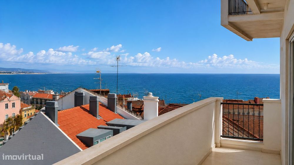 Apartamento T3, 111 m², Vista Mar, centro histórico de Paço de Arcos