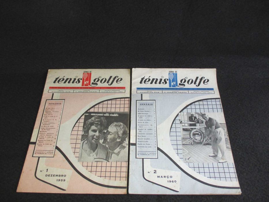 Jornal de Ténis e Golfe 1 ao 6 Raro 1960