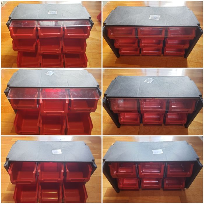 Classificadores de gavetas empilháveis modulares Tayg