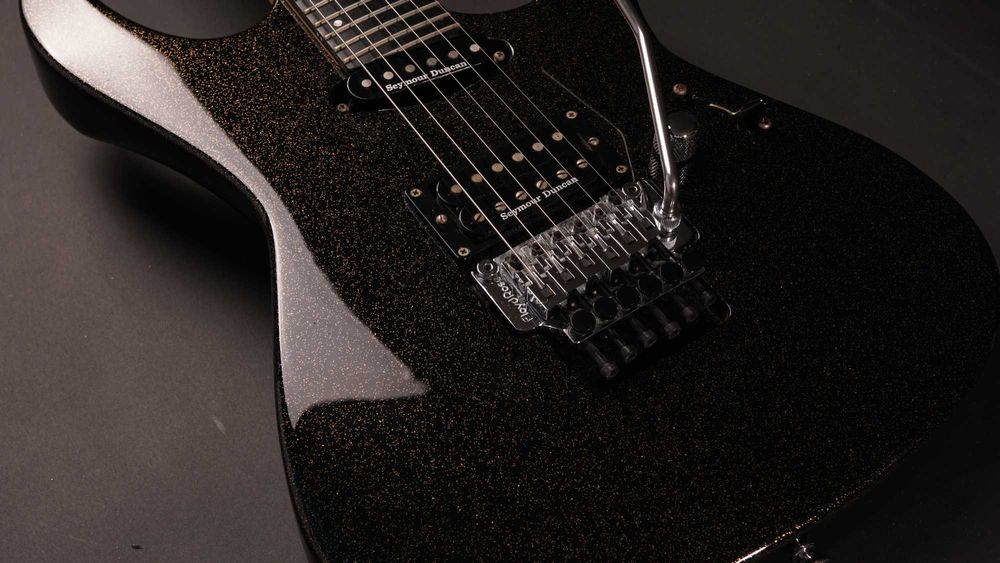 Edwards E-MV-125FR Custom Order – Japan – Black w/ Gold Sparkle