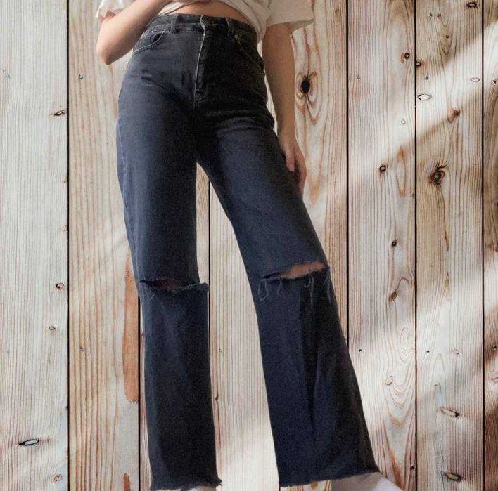 широкие джинсы stradivarius y2k style