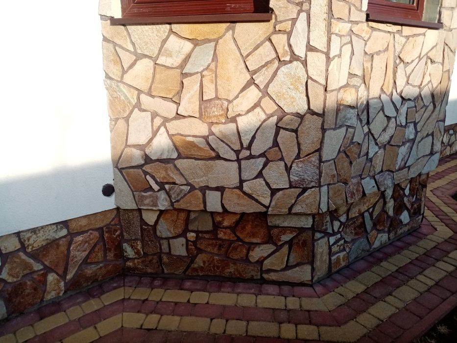 Kamień elewacyjny, płytka elewacyjna, żółty, kremowy 25m2