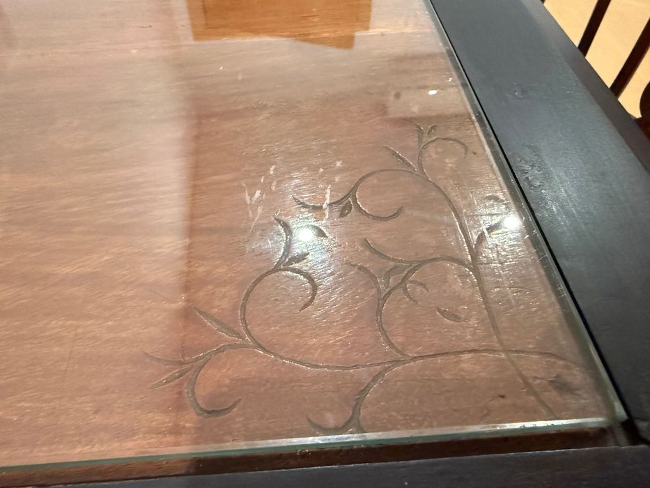 Conjunto secretária antiga + cadeira