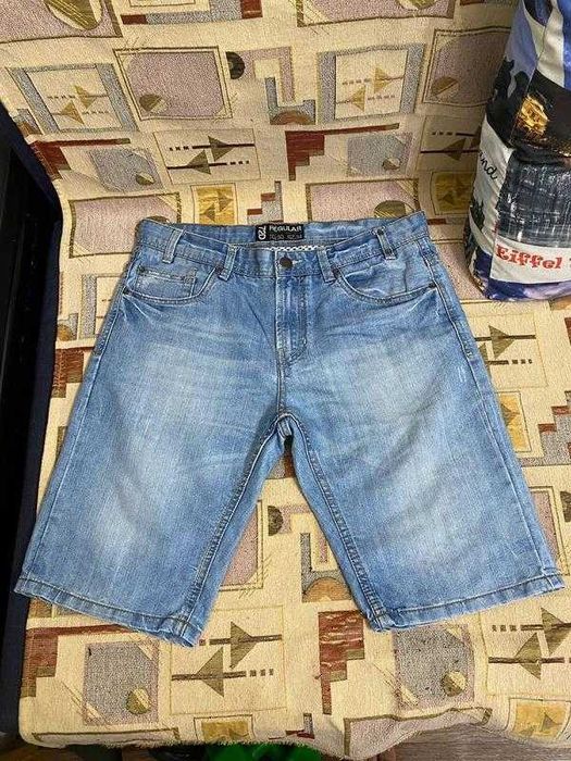 Чоловічі джинсові шорти denim 72d 65% бавовна