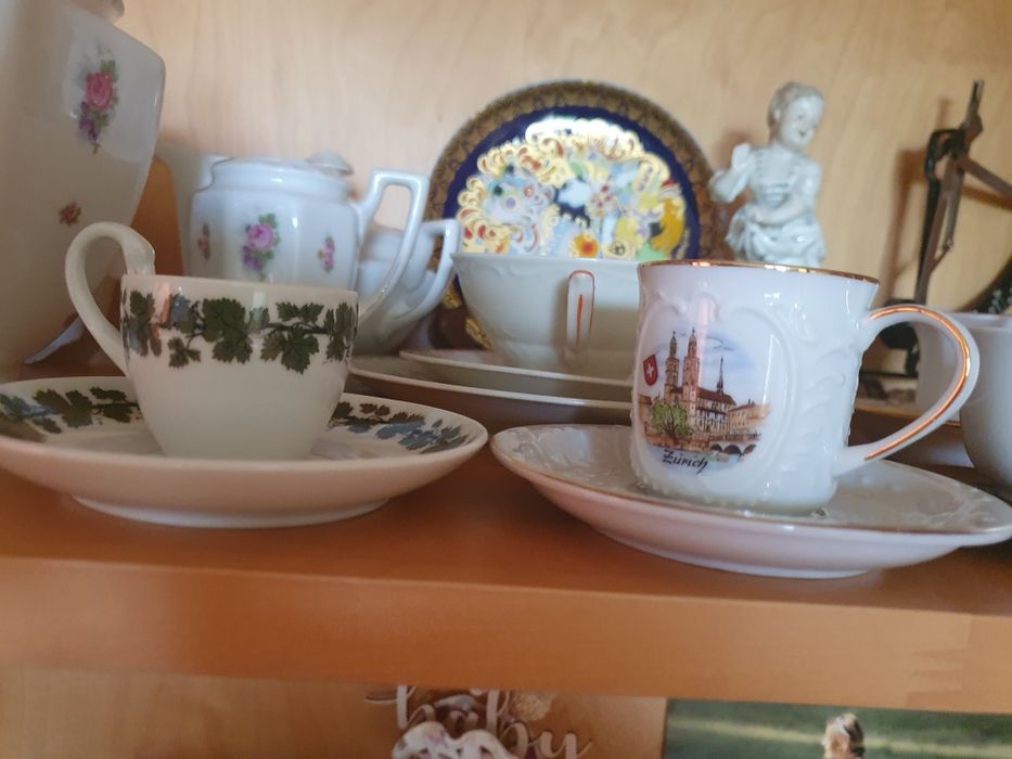filiżanki spodeczki figurki Miśnia Ohme KPM Rosenthal TPM