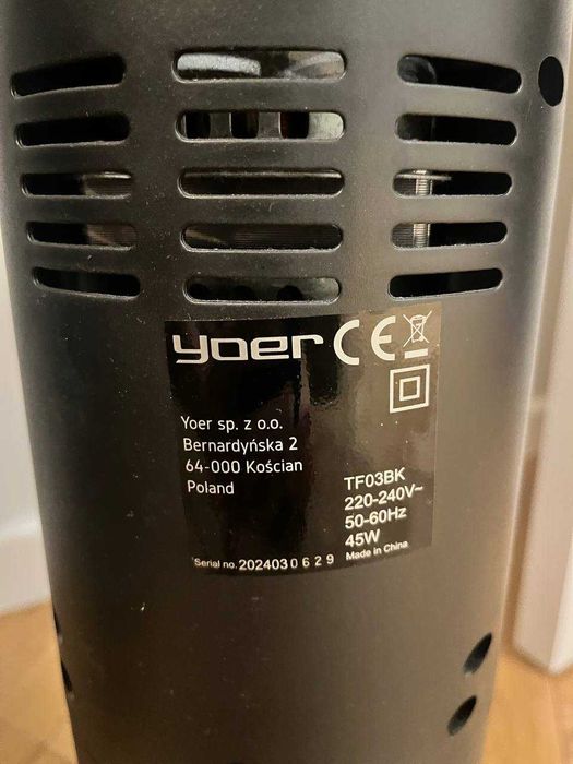 Wentylator Yoer Spiro TF03BK