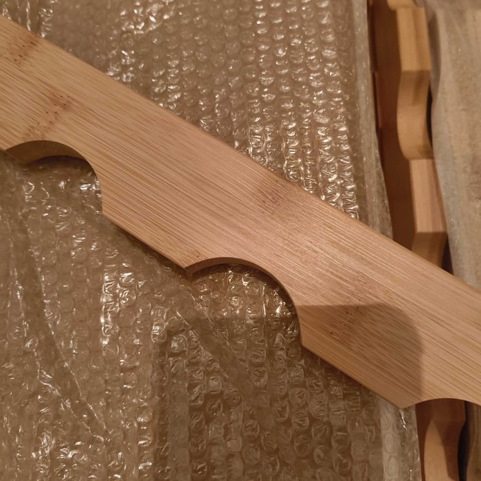 Garrafeira Empilhável Modular de Madeira Bambu - 72 Garrafas