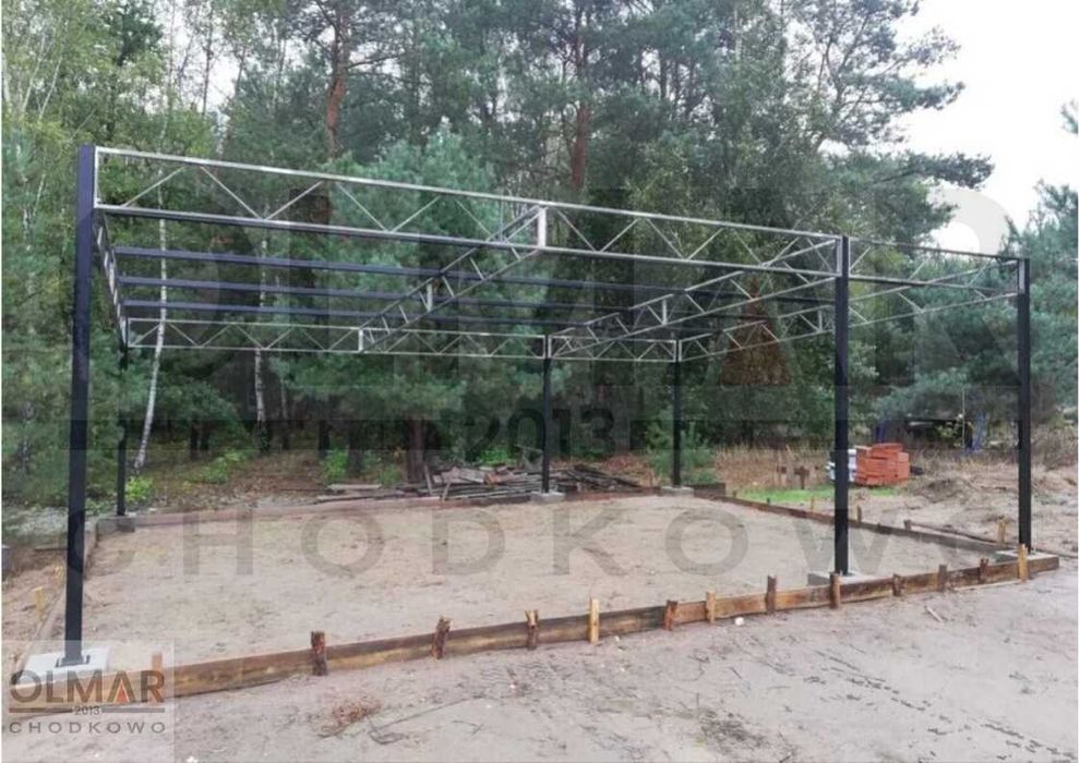 Stelaż wiaty 8 m x6,2 m