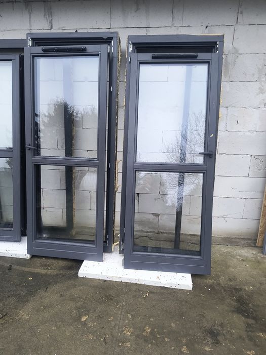 Okno drewniane kolor antracyt