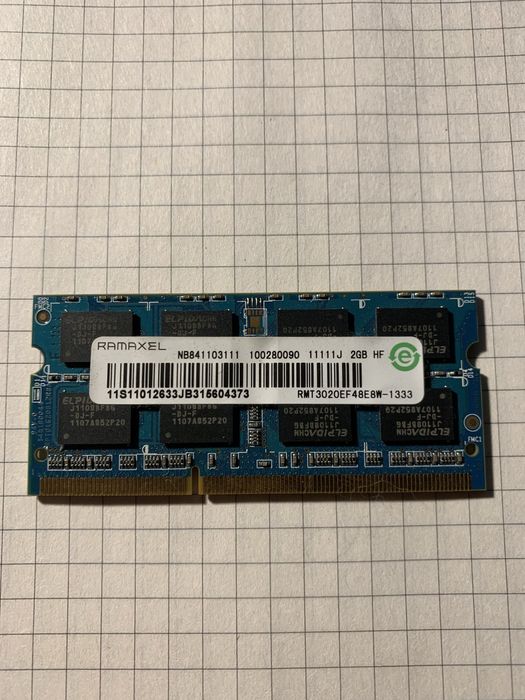 Оперативна память DDR3 на 2 гб