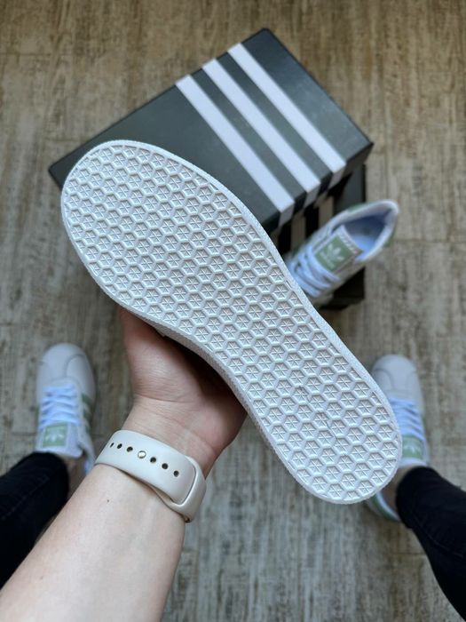 36,38,41 Кросівки Жіночі Adidas Gazelle White Green / Женские Кроссовки