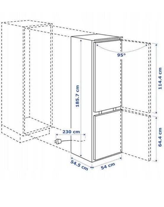 Sprzedam lodówkę pod zabudowę