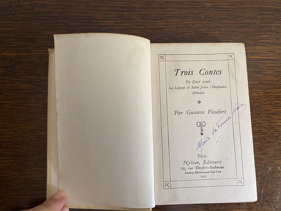 Trois Contes de Flaubert de 1937 (Em lingua francesa)