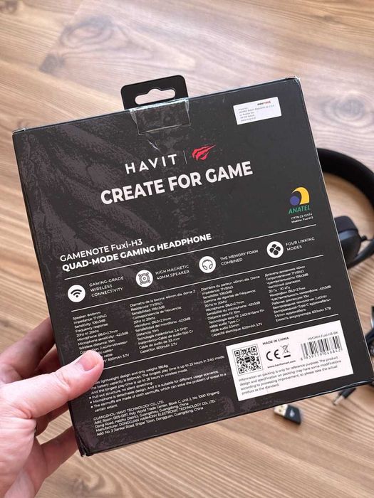 Auscultadores/headphone gamer Havit Gamenote Fuxi-H3 (preto)