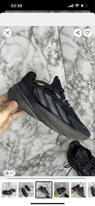 Кроссовки сетка и замша Adidas Ozelia оригинал размер 41 26 см
