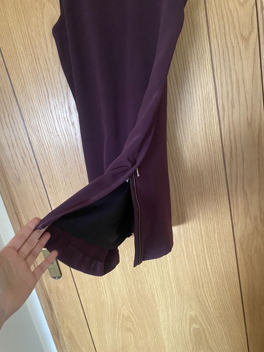 Vestido MIDI zara burgundy tam M