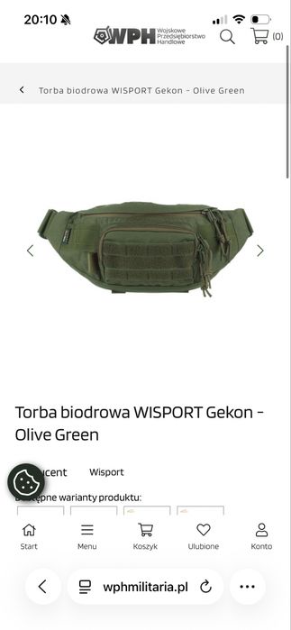 Torba biodrowa WISPORT Gekon