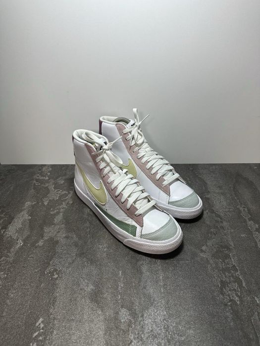 Кросівки Nike Blazer Mid 77 White Pink Green Yellow