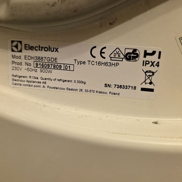Suszarka ELECTROLUX  EDH3887GDE   8kg