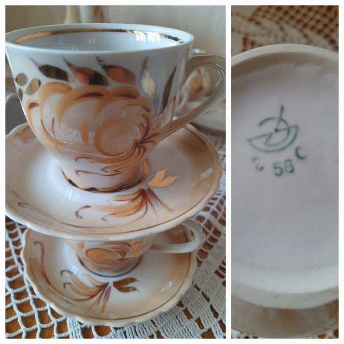 Чайні сервізи 3 шт і 1 кавовий часів СРСР