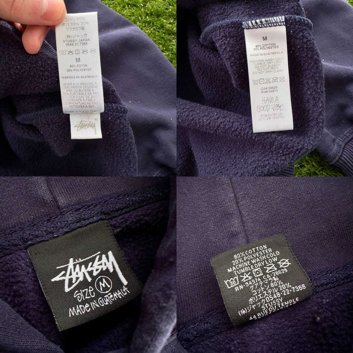 Legit Stussy Big Logo Navy Hoodie Оригинальный Худак