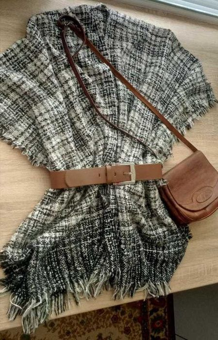 теплий шарф накидка