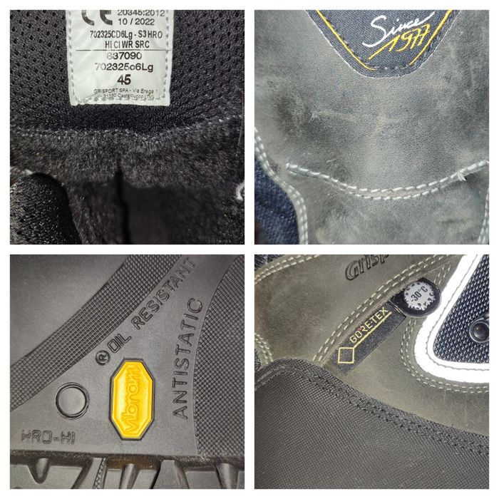 Grisport Gore-tex  Vibram трекінгові черевики чоловічі 29см