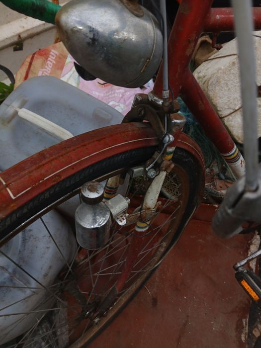 Bicicleta de ciclismo antiga