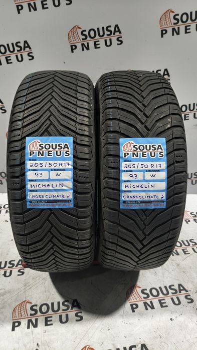 2 pneus semi novos 205-50R17 Michelin - Oferta dos Portes