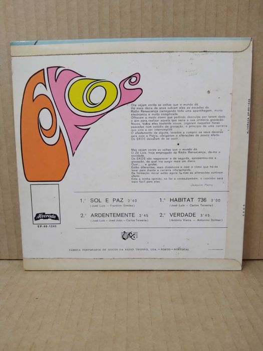 EP - EKOS - Sol e Paz (1969)