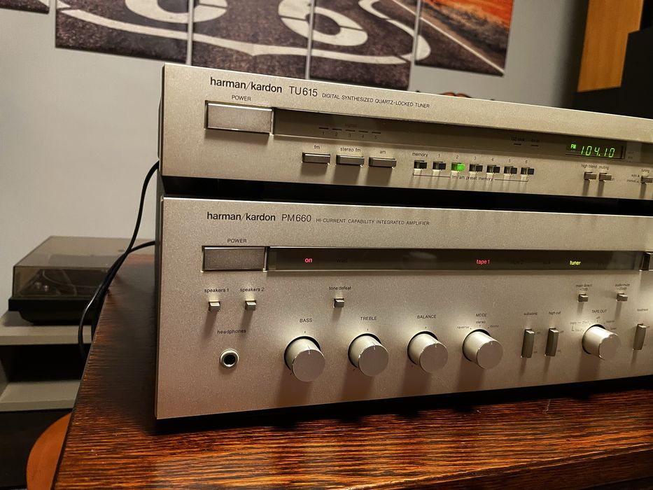 Wzmacniacz Harman Kardon PM660 Tuner TU615 po serwisie