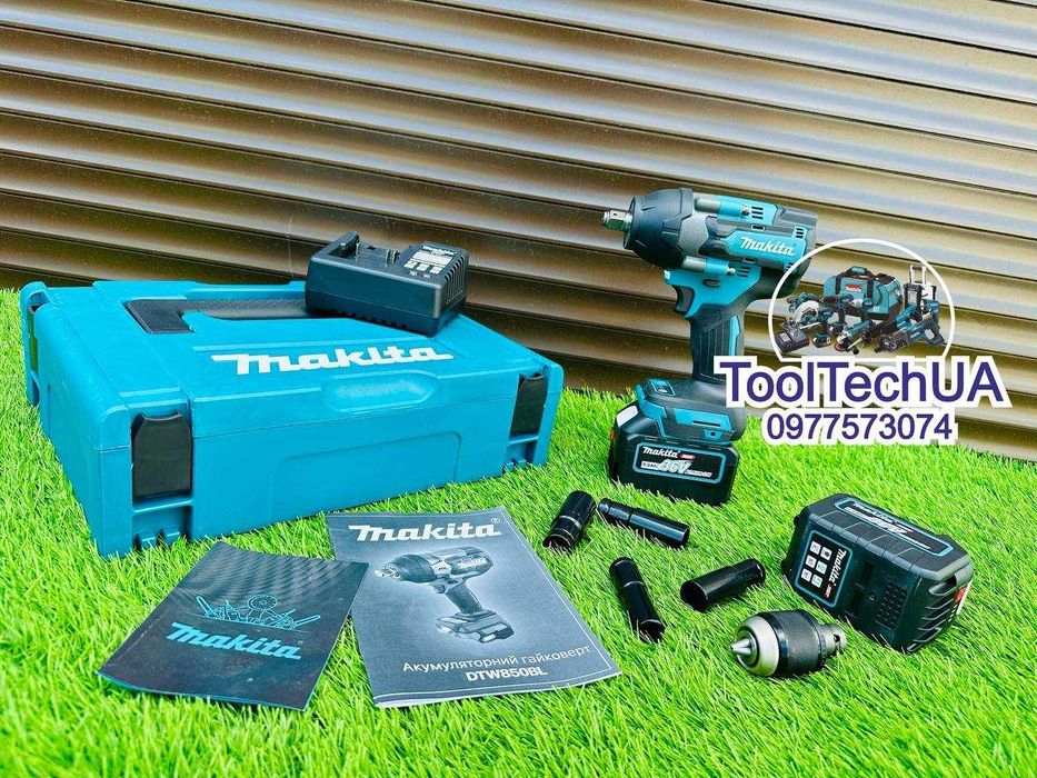 Гайковерт на Акумуляторі Ударний Макіта DTW850BL Потужність 850Nm 1/2