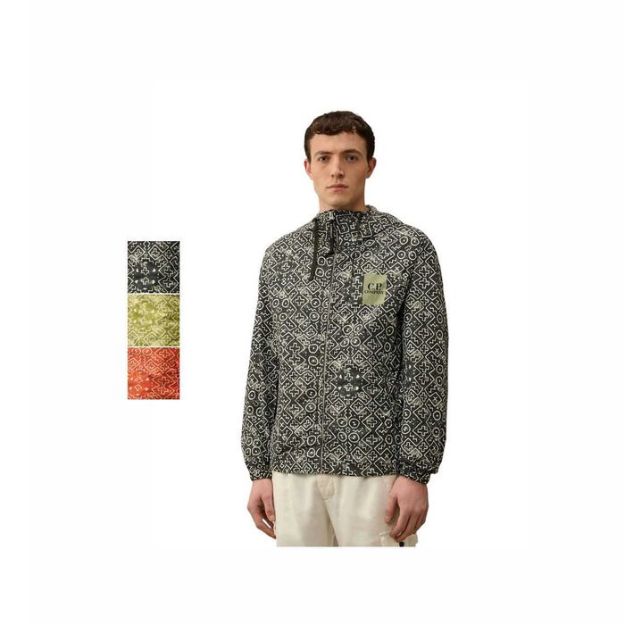 Куртка C.P. Company Flatt Nylon Inca Goggle Jacket Black \ Green \ Red