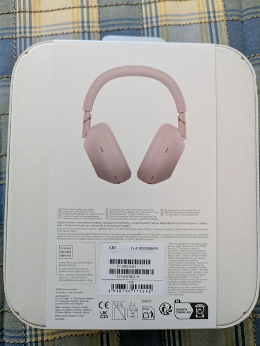 Sony WH-1000XM6 Rosa – Novo, Selado