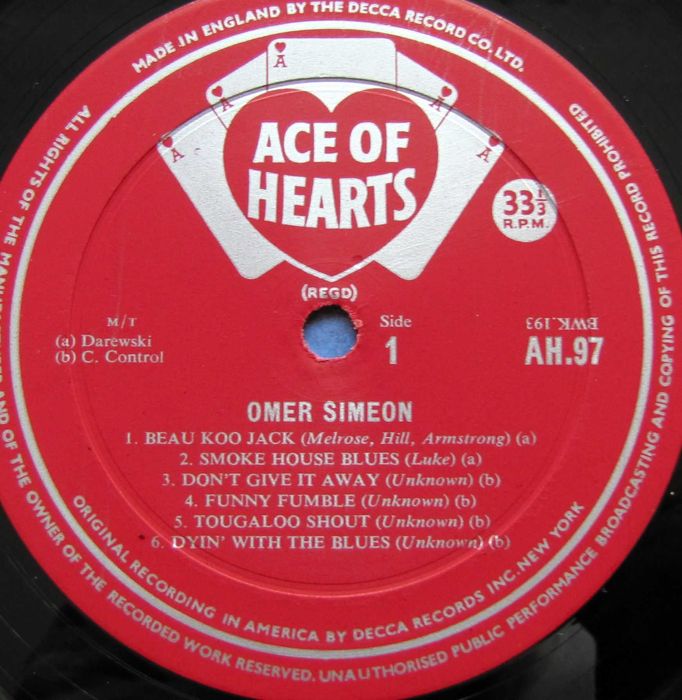 Omer Simeon - winyl -   AH.97